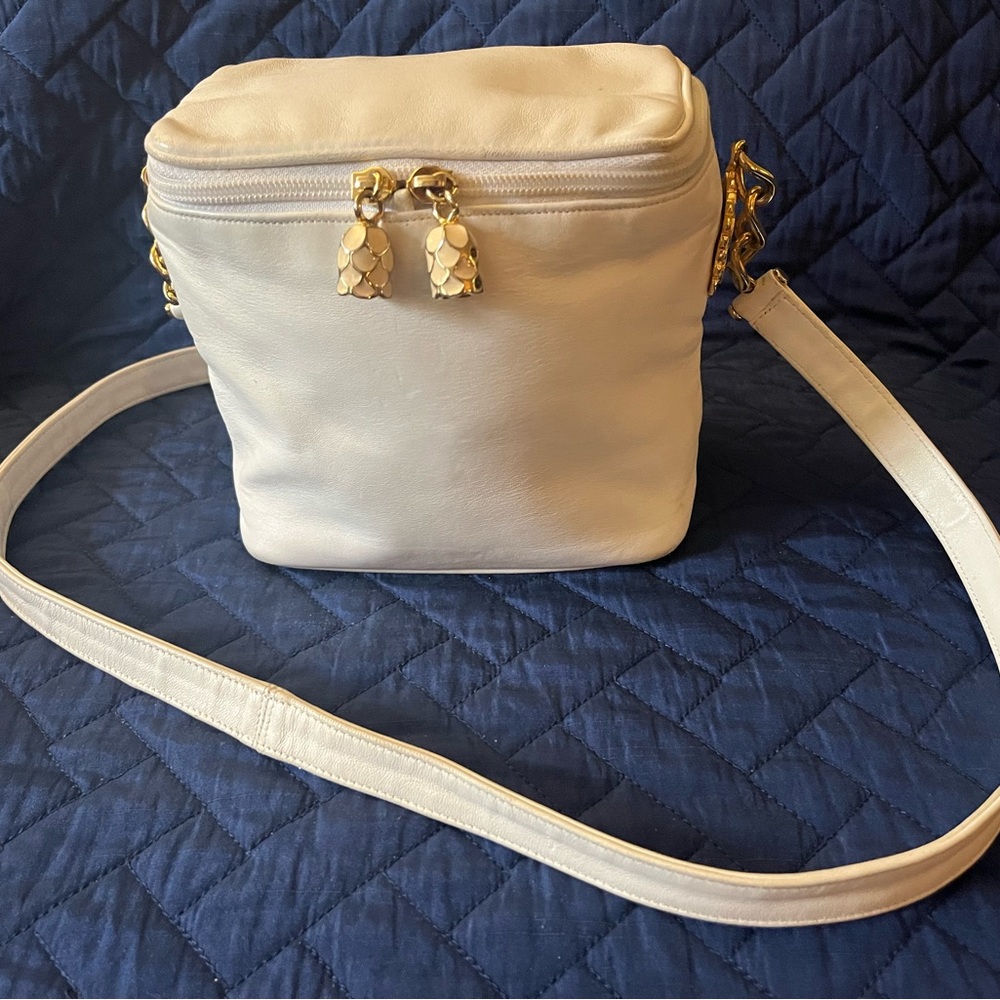 Vintage Braccialini White Crossbody Bag